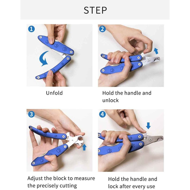 Dog Nail Trimmers with Razor Sharp Blade,Safty Guard,Nail File