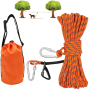 Dog Lead for Yard, Camping, Parks, Outdoor Events Tie Out Cable for Camping, 50ft Portable Overhead Trolley System