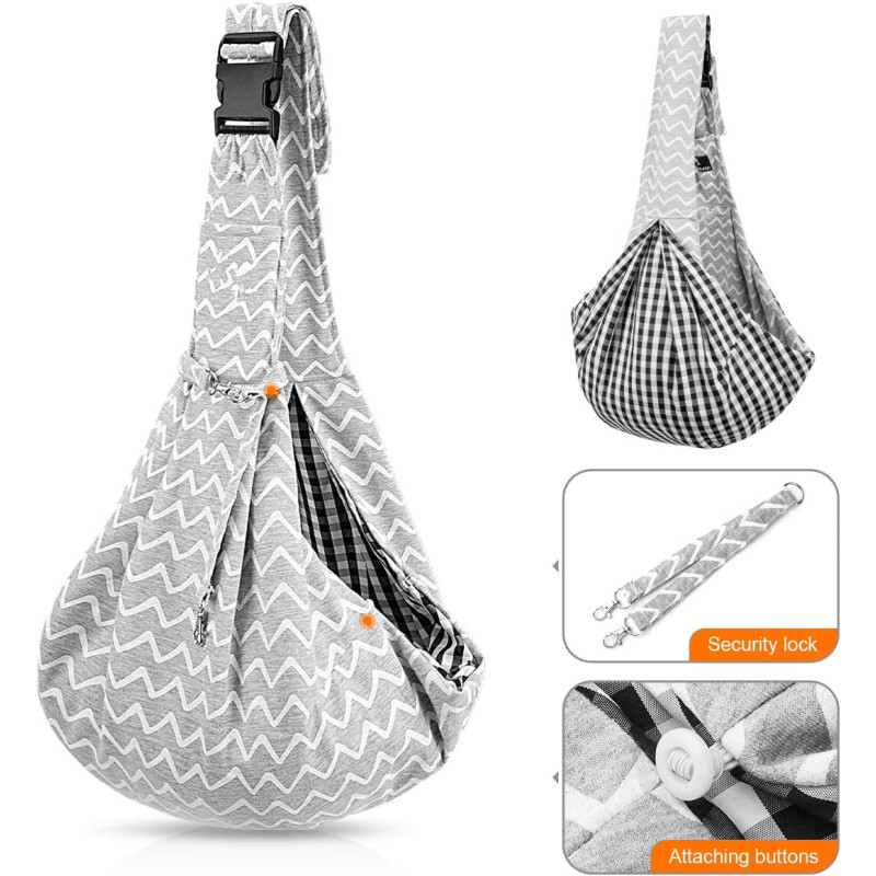 Hands Free Pet Puppy Travel Sling Cat Carrier Bag Backpack