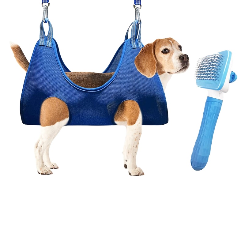 Pet Grooming Hammock Harness for Dogs&Cats,12 in 1 Breathable Dog Grooming Hammock for Bathing Washing Grooming and Clipping