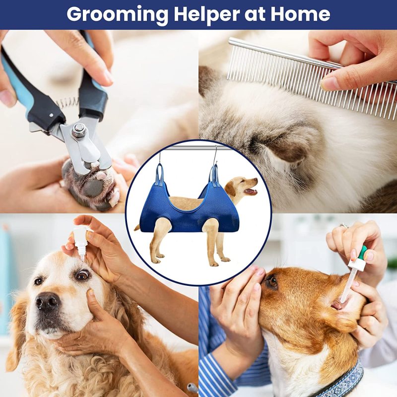 Pet Grooming Hammock Harness for Dogs&Cats,12 in 1 Breathable Dog Grooming Hammock for Bathing Washing Grooming and Clipping