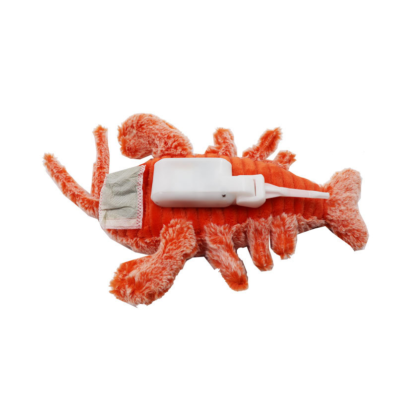 New Design Upgraded Cat Toy Electric Lobster Simulation USB Plush Pet Cat Interactive Toy Chewable Rechargeable Toy
