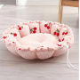 Cloud fluffy cat nest petal adjustable pumpkin warm plush cat bed pet beds luxury