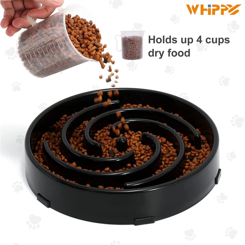 Preventing Choking Healthy Bowl Pet Slower Food Dishes Interactive Bloat
