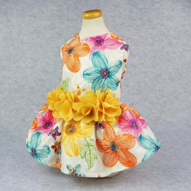 Hawaiian Pet Dog Polo T Shirts Cute for Small to Medium Puppy Cats Cool Summer Dog Dress Clothes