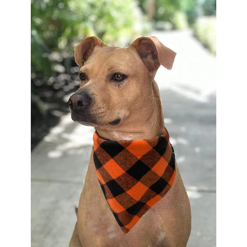 [ PREMIUM QUALITY MATERIAL ]:The double-layer fabric makes our dog bandanas more durable and not easy to be bitten by pets
