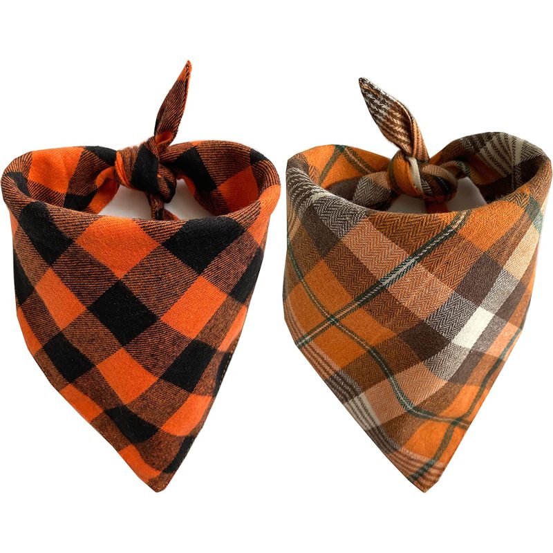 [ PREMIUM QUALITY MATERIAL ]:The double-layer fabric makes our dog bandanas more durable and not easy to be bitten by pets
