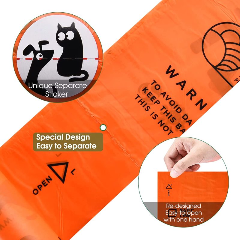 Dog Poop Bag USDA Certified 38% Biobased Poop Bags 1080 Counts 60 Rolls 9x13 Inches Dog Bags for Poop