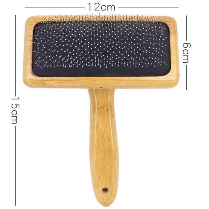 Patina Pet Grooming Brush,Natural Bamboo Boar Bristles Brush for Matted Short and Long Haired Dogs