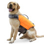 Durable Dog Life Jacket with Reflective Adjustable stripes Heavy Flotation pet life vest