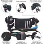 Padded Handles Reflective Stitches Adjustable Waist Dog Leash and Bottle Holder for Running Walking