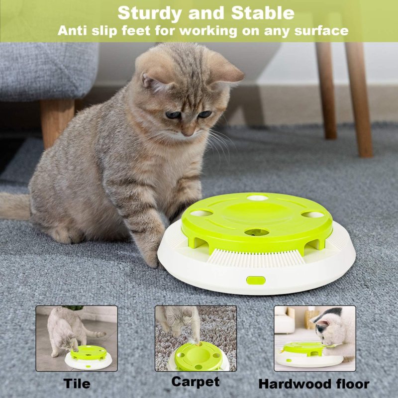 Electric Flutter Rotating Interactive Cat Toy Butterfly Funny Exercise For Cat