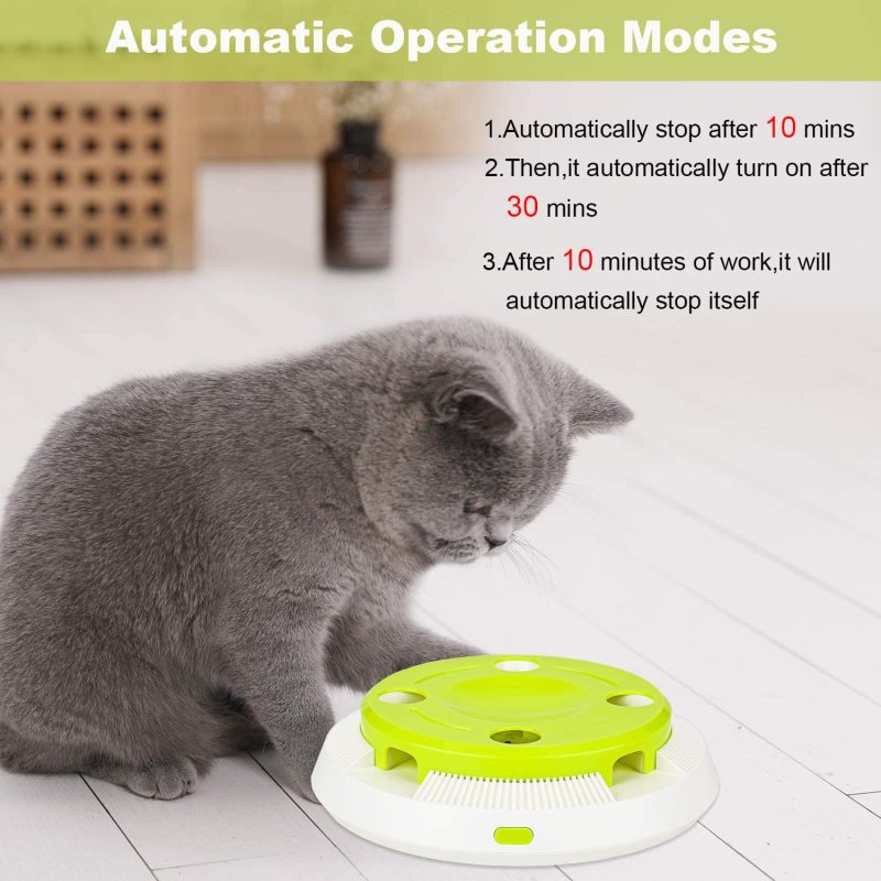 Electric Flutter Rotating Interactive Cat Toy Butterfly Funny Exercise For Cat