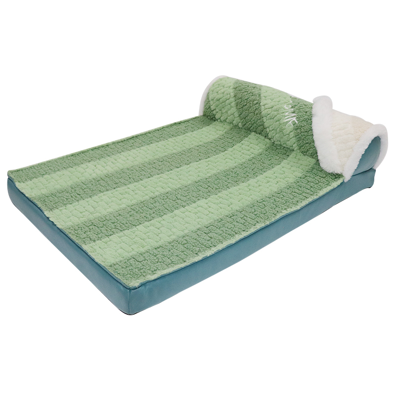 Dog Mattress with Pillow for Crate Kennel Sofa Dog Bed Super Soft Pet Bed