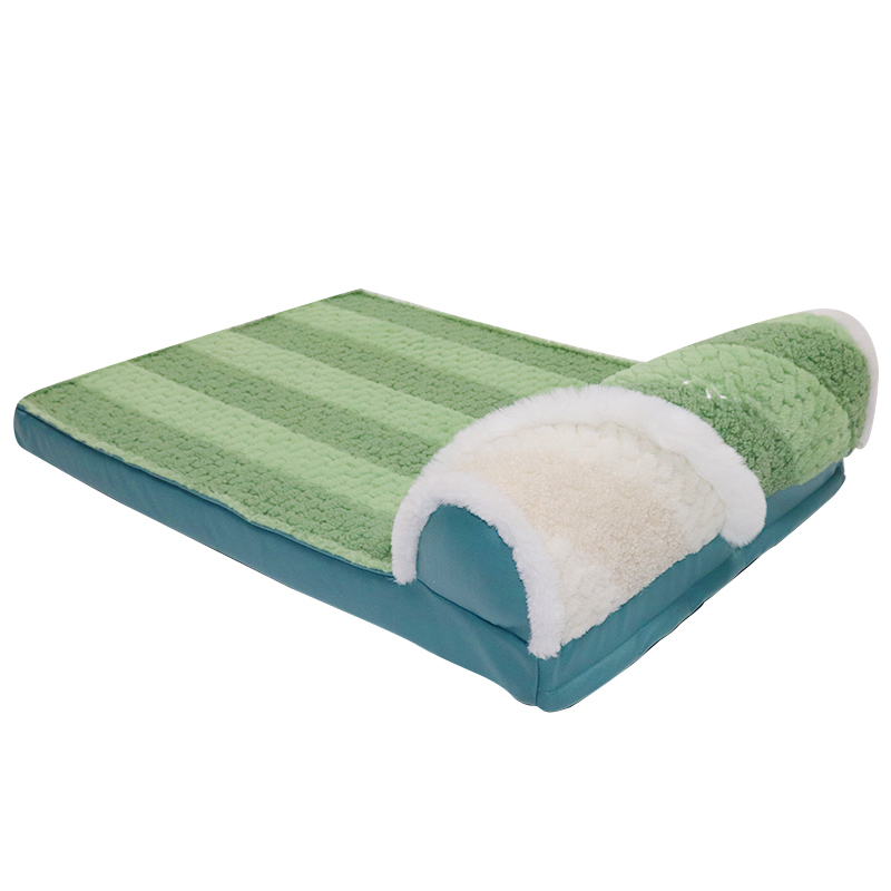 Dog Mattress with Pillow for Crate Kennel Sofa Dog Bed Super Soft Pet Bed
