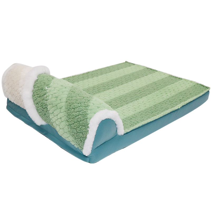 Dog Mattress with Pillow for Crate Kennel Sofa Dog Bed Super Soft Pet Bed
