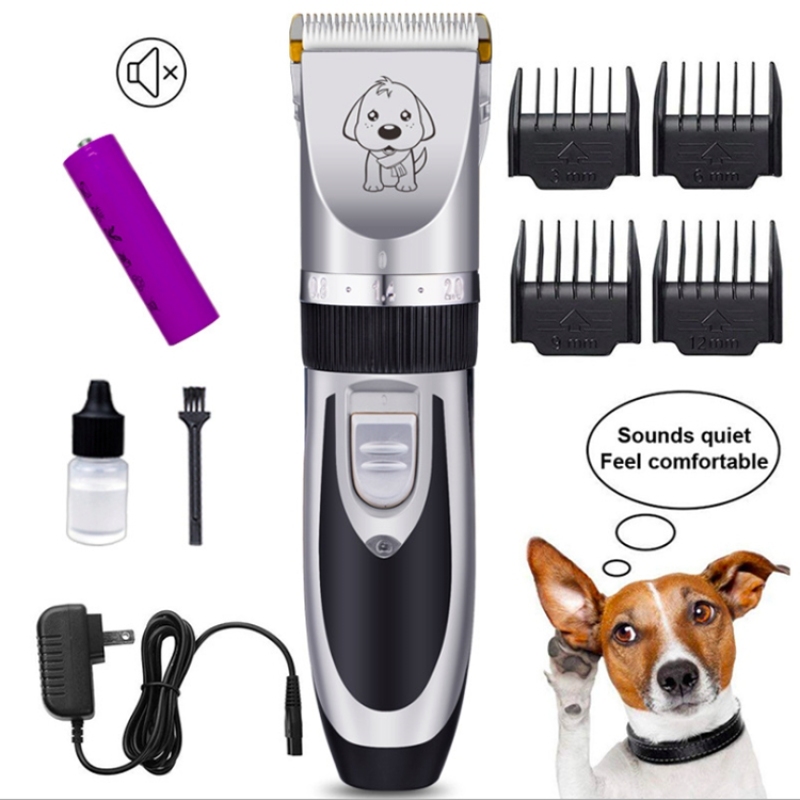 USB Rechargeable Electric Dog Cat Pet Hair Trimmer Cutter Remover Grooming Shaver Kit Set with Comb