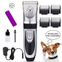 USB Rechargeable Electric Dog Cat Pet Hair Trimmer Cutter Remover Grooming Shaver Kit Set with Comb