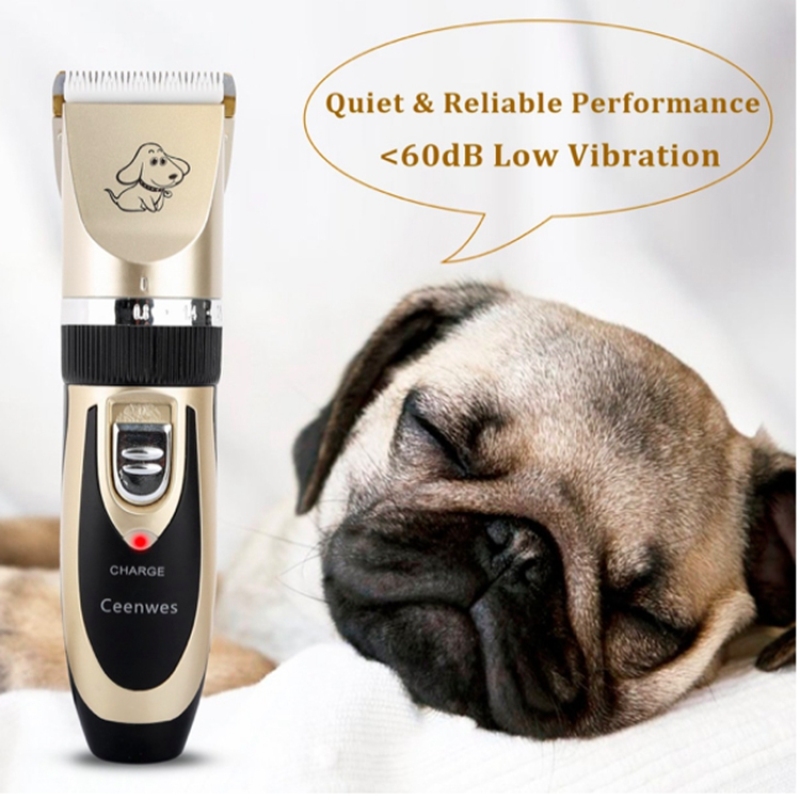 USB Rechargeable Electric Dog Cat Pet Hair Trimmer Cutter Remover Grooming Shaver Kit Set with Comb