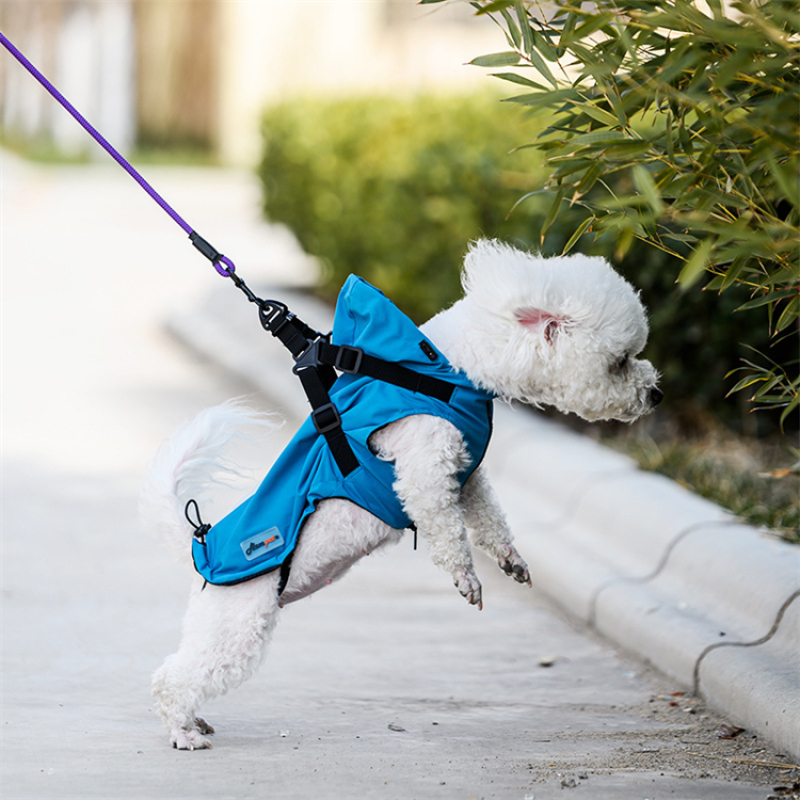 OEM/ODM Wholesale Waterproof Dog Jackets Dog Raincoat With Harness Dog Light Poncho Easy Walking & Sports Pet Poncho