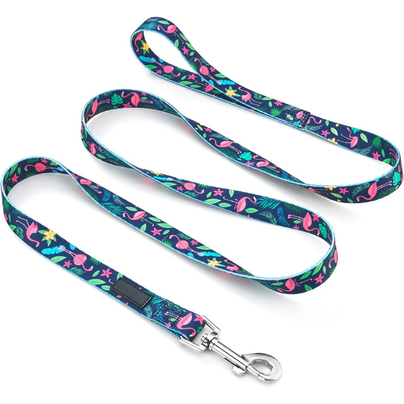 Medium and Large Dogs Printed Floral  Leashes for Cute Dog Leash