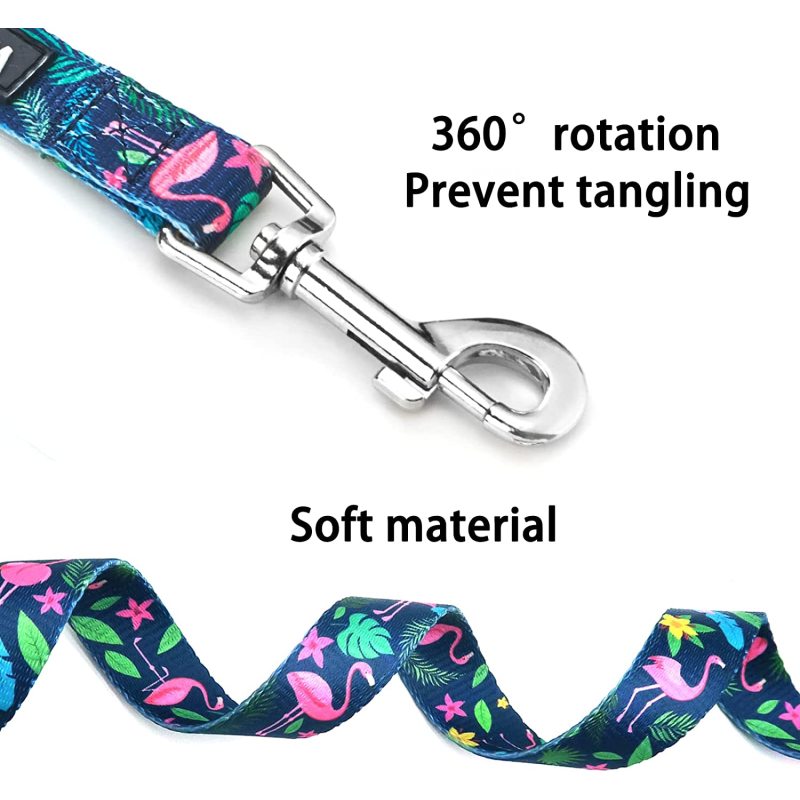 Medium and Large Dogs Printed Floral  Leashes for Cute Dog Leash