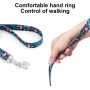 Medium and Large Dogs Printed Floral  Leashes for Cute Dog Leash
