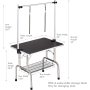 Dog Pet Grooming Table for Large Dogs Adjustable Height Heavy Duty Portable Trimming Drying Table
