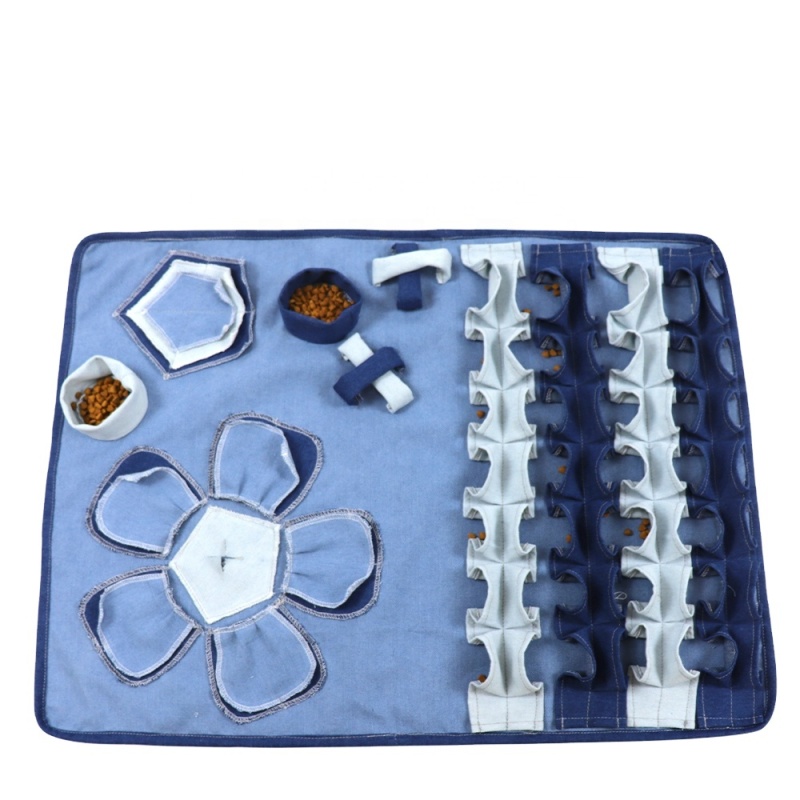 Dog Puzzle Toys Food Snuffle Mat Feeding Blanket For Dogs Interactive Teaser Treat Dispenser Dog Snuffle Mat