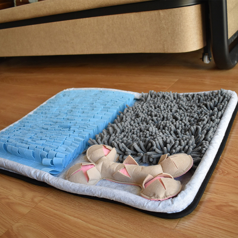Dog Puzzle Toys Food Snuffle Mat Feeding Blanket For Dogs Interactive Teaser Treat Dispenser Dog Snuffle Mat