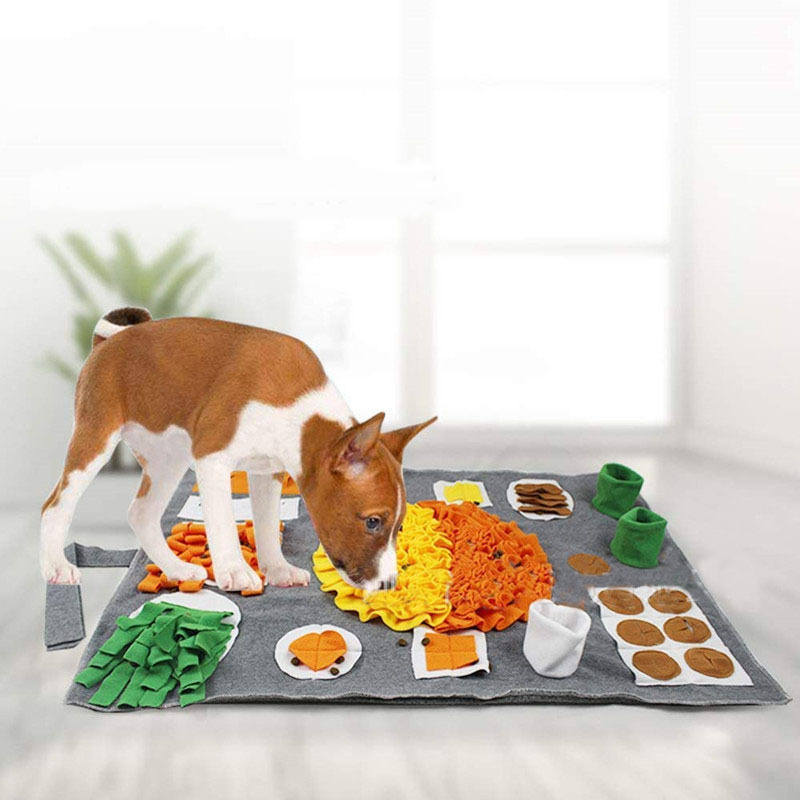Dog Puzzle Toys Food Snuffle Mat Feeding Blanket For Dogs Interactive Teaser Treat Dispenser Dog Snuffle Mat