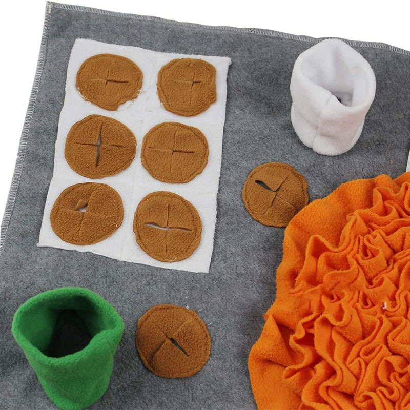 Dog Puzzle Toys Food Snuffle Mat Feeding Blanket For Dogs Interactive Teaser Treat Dispenser Dog Snuffle Mat