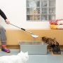 Metal Cat Litter Scoop with Deep Shovel&Long Handle,Detachable Stainless Steel Non-Stick Litter Sifter with Foam Padded Grip