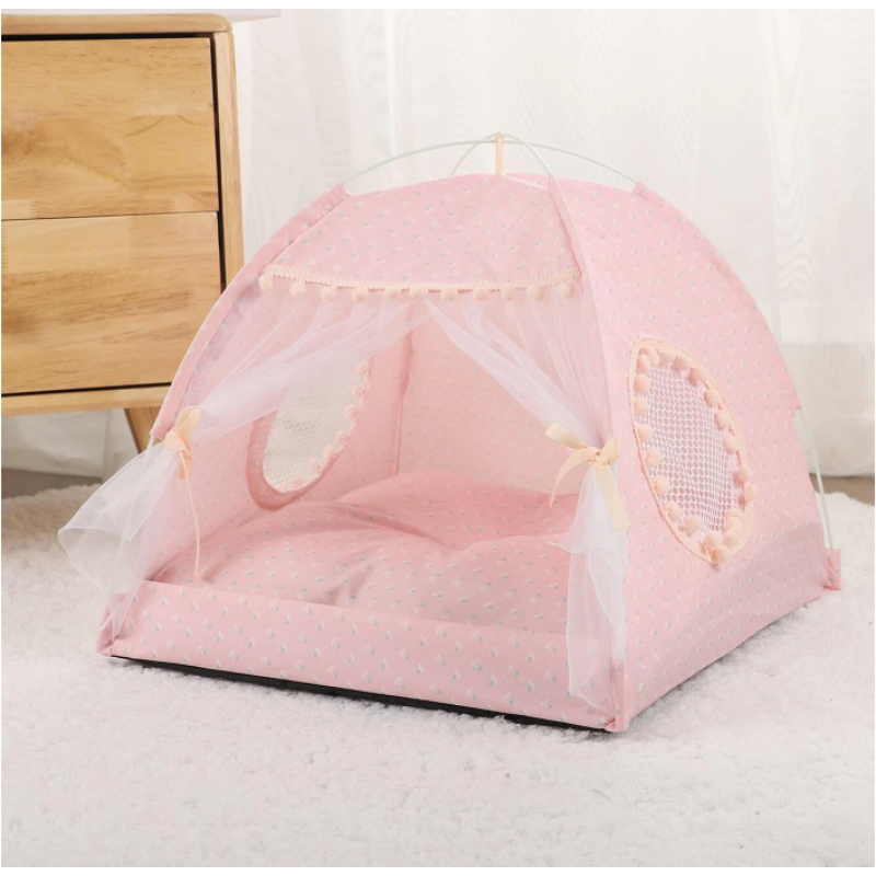 Polyester Cute Pet Tent for Cats and Small Dogs