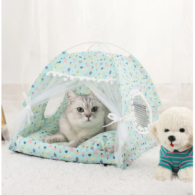 Polyester Cute Pet Tent for Cats and Small Dogs