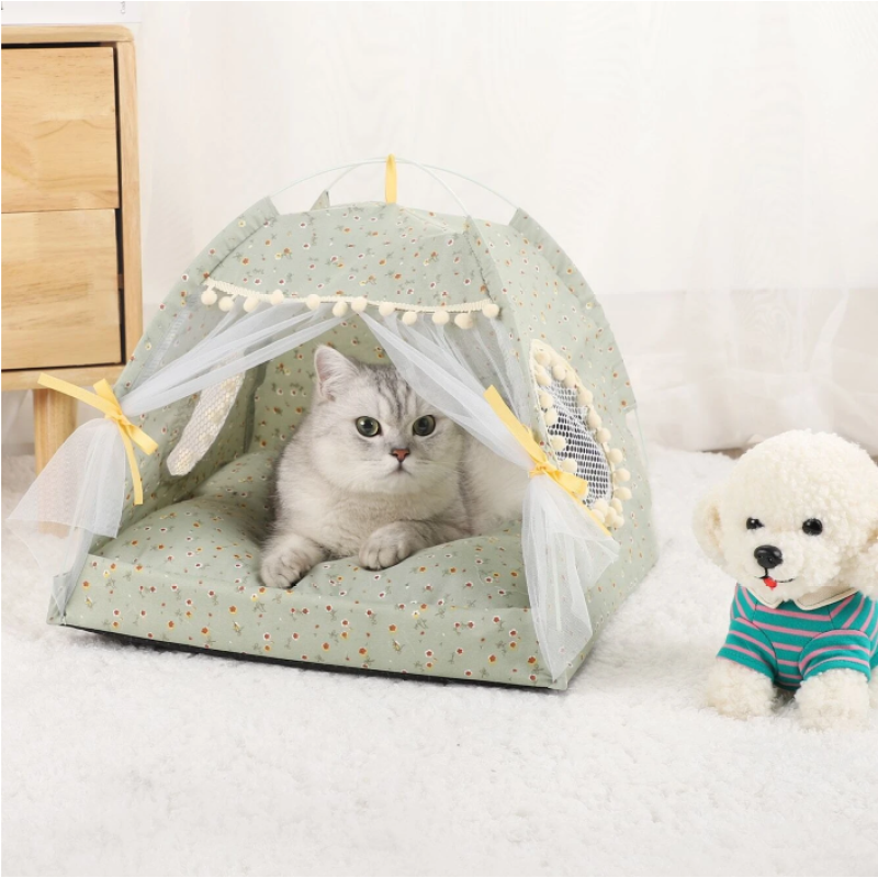 Polyester Cute Pet Tent for Cats and Small Dogs