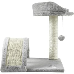 Tree Condo with Scratching Post, Cat Tower Pet Play House with Toy