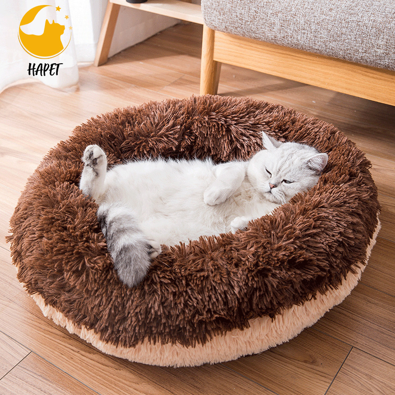 Hot Sale Customized Machine Washable Cat And Dog Bed In Shag Fur Plush Novelty Pet Bed Pet Nest