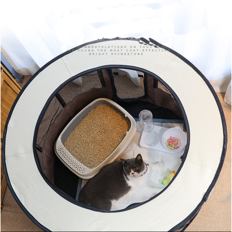 Portable Foldable Pet playpen Exercise Pen Kennel  Carrying Case for Larges Dogs Small Puppies Cats
