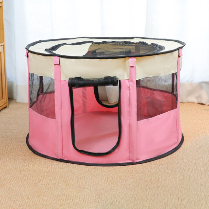 Portable Foldable Pet playpen Exercise Pen Kennel  Carrying Case for Larges Dogs Small Puppies Cats