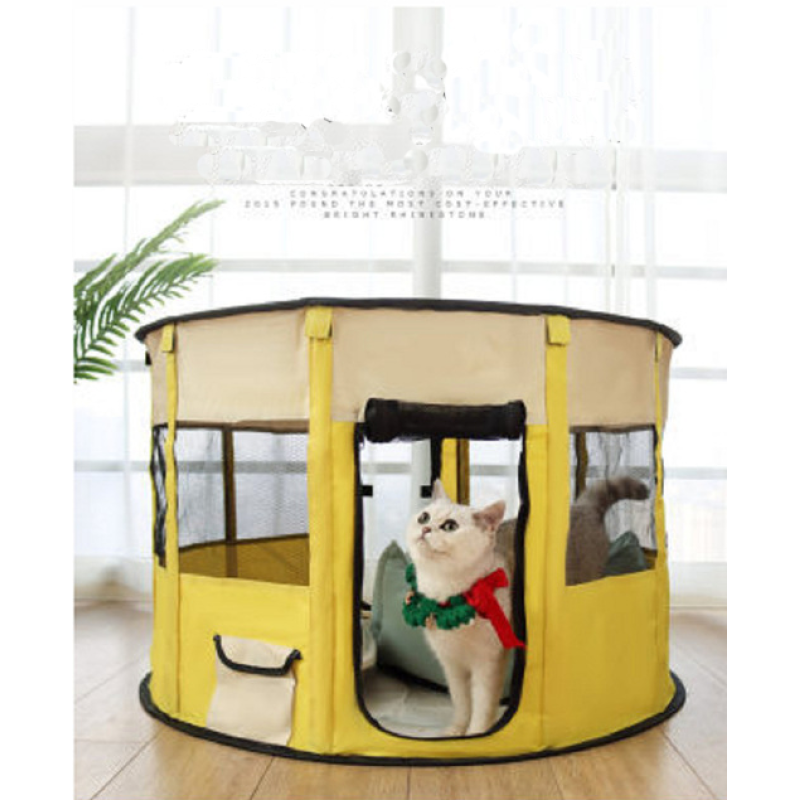 Portable Foldable Pet playpen Exercise Pen Kennel  Carrying Case for Larges Dogs Small Puppies Cats