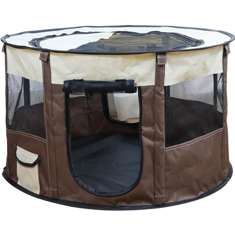 Portable Foldable Pet playpen Exercise Pen Kennel  Carrying Case for Larges Dogs Small Puppies Cats