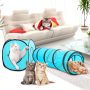 Foldable Tube Playing Cat Play Tunnel Cube Pop Up Collapsible Kitten Indoor Outdoor