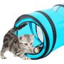 Foldable Tube Playing Cat Play Tunnel Cube Pop Up Collapsible Kitten Indoor Outdoor