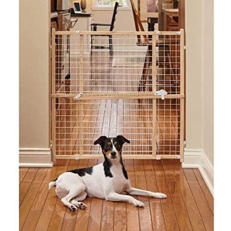 Wire Mesh Tall And Expands Wide Pet Safety Gate Indoor Use Take Care Of the Baby