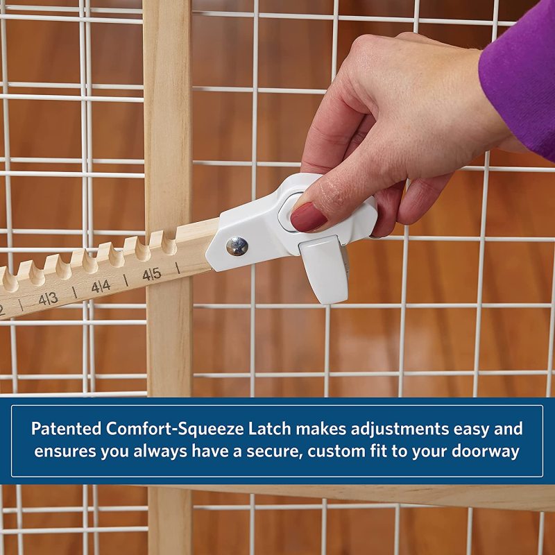 Wire Mesh Tall And Expands Wide Pet Safety Gate Indoor Use Take Care Of the Baby