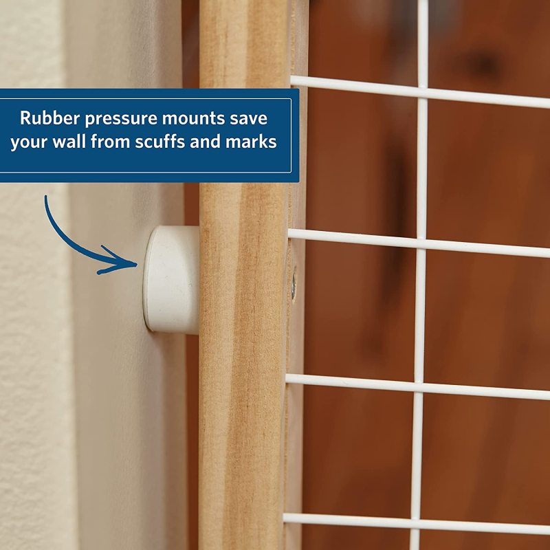 Wire Mesh Tall And Expands Wide Pet Safety Gate Indoor Use Take Care Of the Baby
