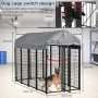 UV Protection Outdoor Metal Crate Kennel Waterproof Cover and Roof