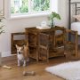 Indoor Decorative Wooden Dog Kennel with Lockable Doors