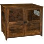 Indoor Decorative Wooden Dog Kennel with Lockable Doors